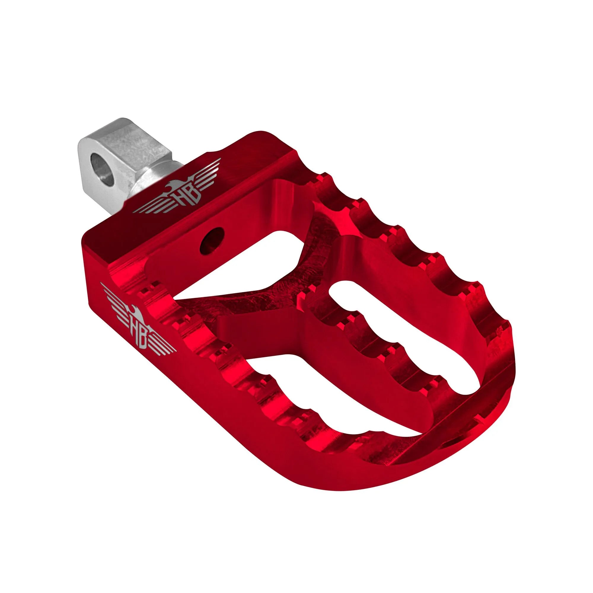 Heinz Bikes Adjustable Foot Pegs For Harley - Red