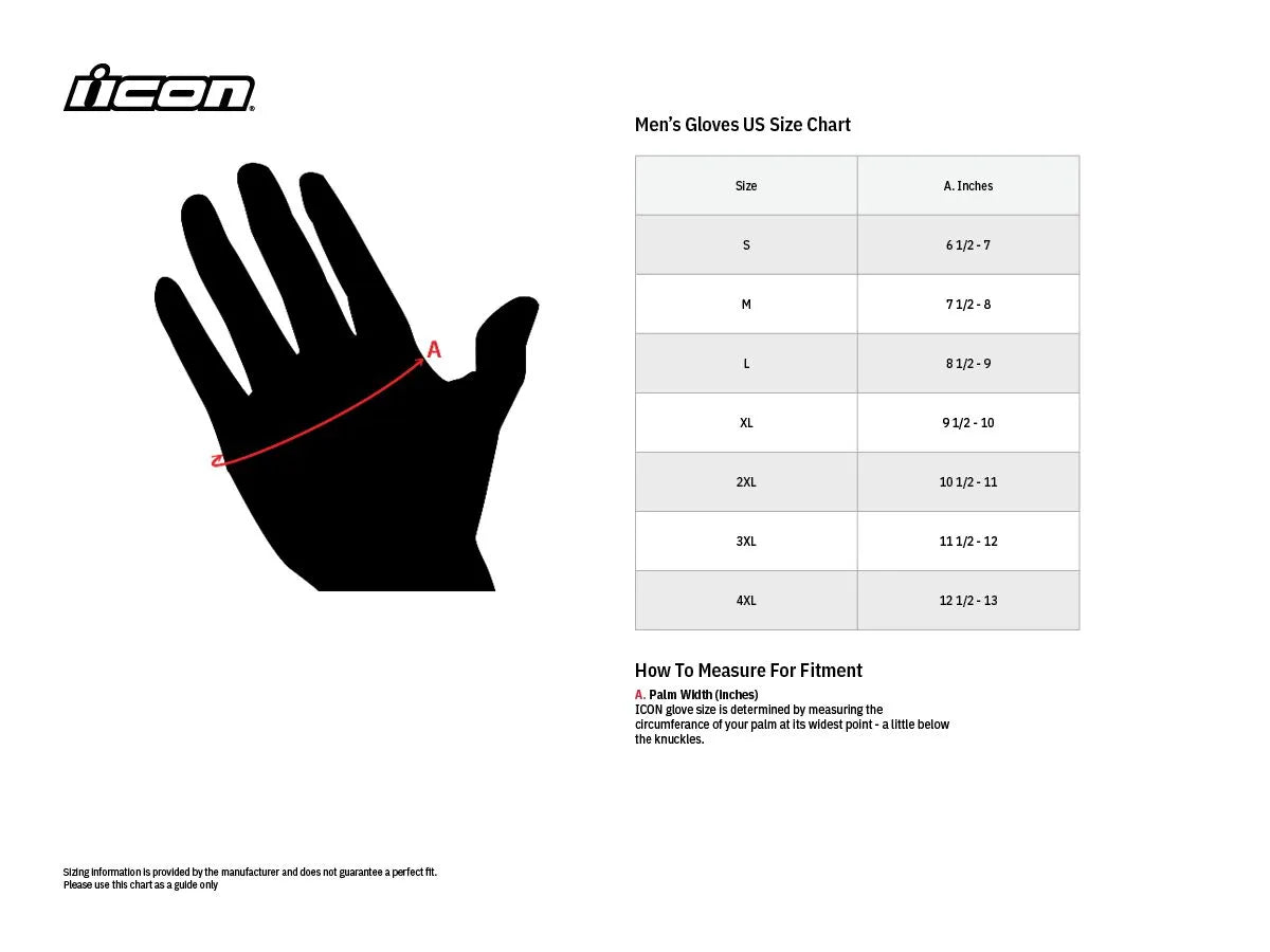 Icon Anthem 2 Ce™ Men's Motorcycle Gloves - Black/Blue