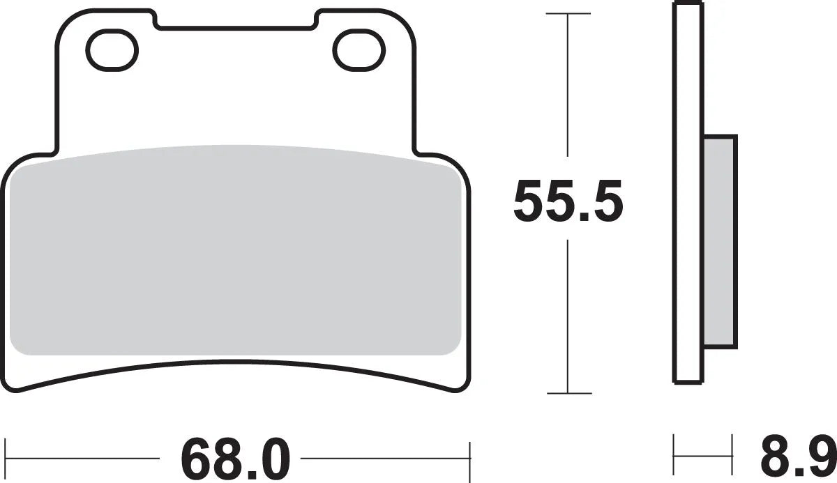 Sbs Hs Street Excel Sinter Bremsbeläge Vorne - Vorne