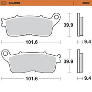 Moto-master Roadpro Sinter Brake Pad Rear - Rear