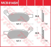Trw Sh Series Sintermetall Bremsbeläge Hinten - Hinten