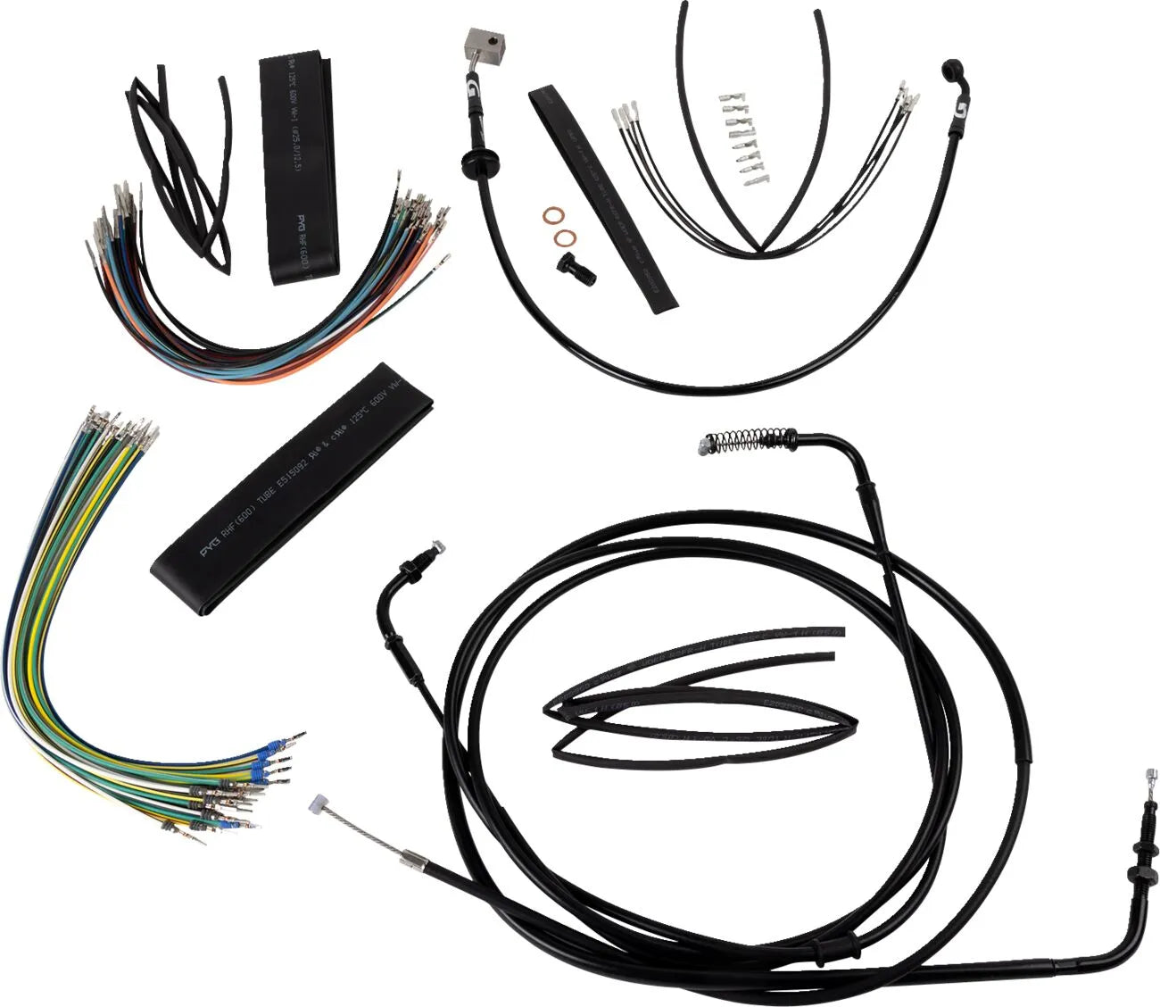 Burly Brand Verlängertes Kabelkit für Honda Rebel 12" Apes