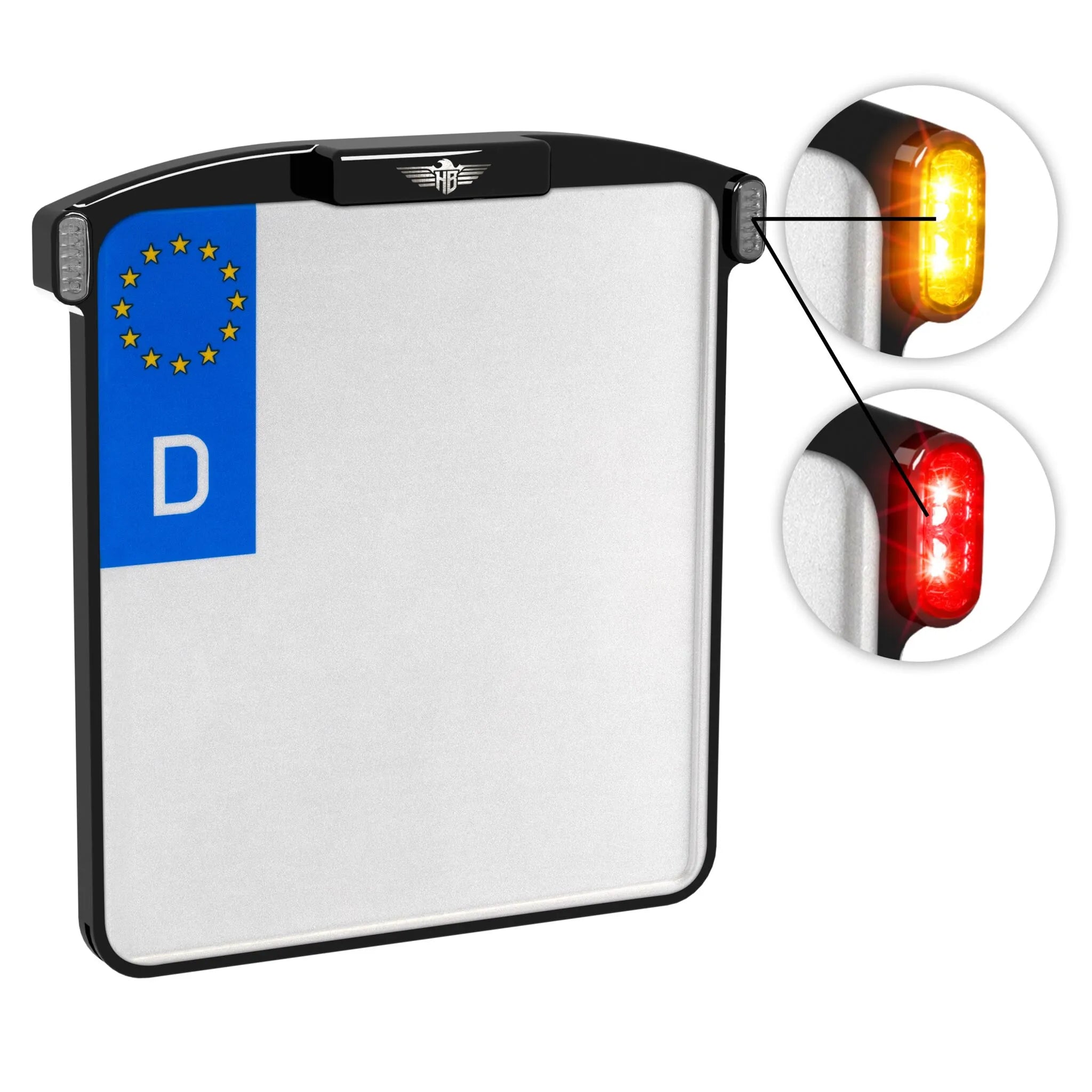 Heinz Bikes Micro License Plate Holder In Black Aluminum