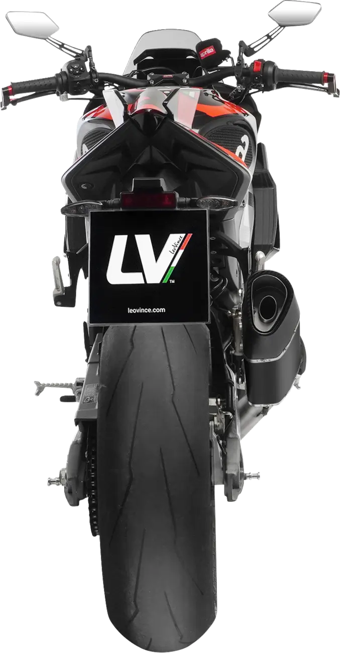 Leovince LV-14 R Slip-On Muffler Black for Aprilia TUONO V4 RSV4