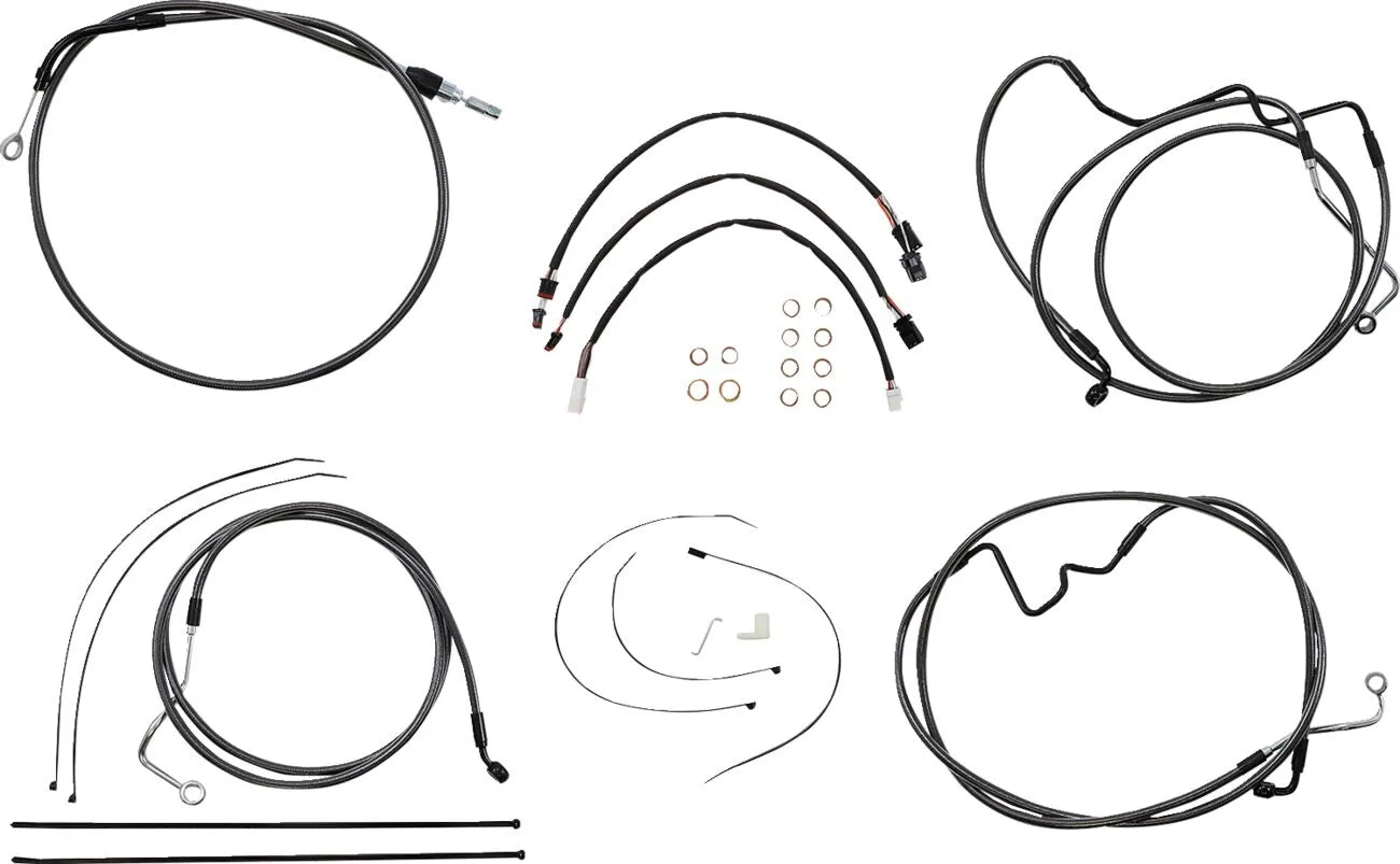 Magnum Shielding Black Pearl Handlebar Installation Kit for Ape