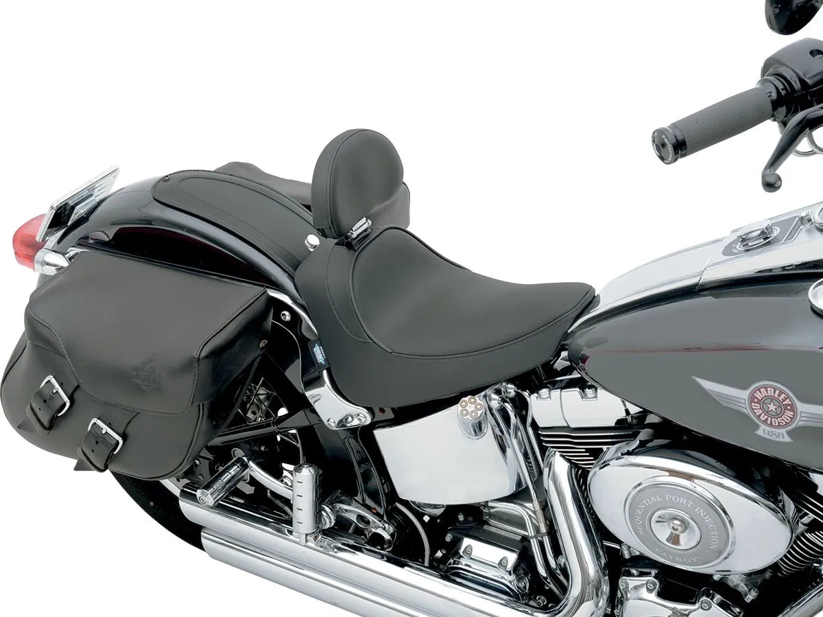 Drag Specialties Solo Seat - Backrest Compatible - For Harley Davidson