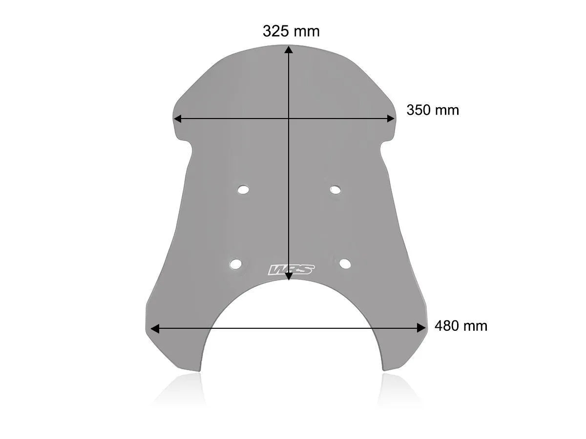 Wrs Smoke Windscreen - Enhanced Rider Protection