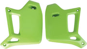 UFO Replacement Radiator Shrouds for Kawasaki KX Green
