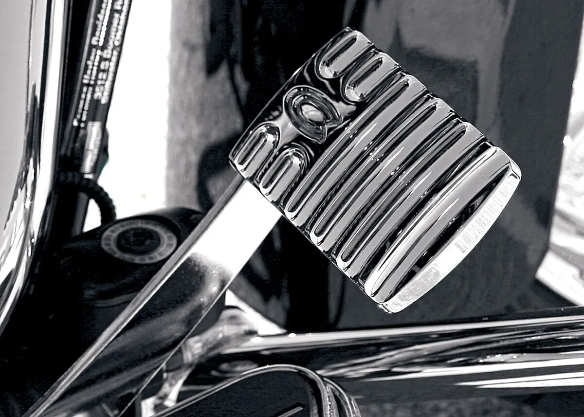 Covingtons Brake Pedal Pad - Chrome Billet Aluminum