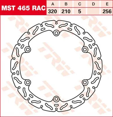 Trw Konturierte Feste Bremsscheibe Für Motorräder & Roller - Vorne & Hinten