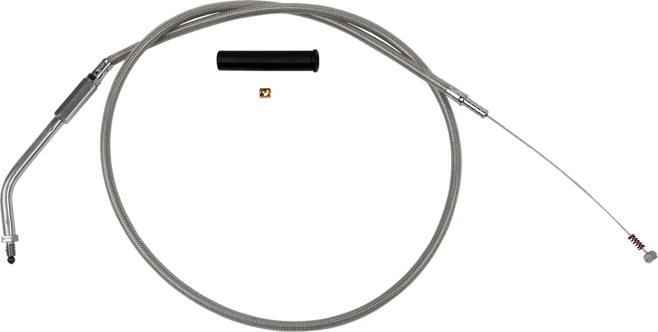 Drag Specialties Stainless Braided Idle Cable