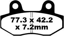 Ebc Sfa Serie Organische Roller Bremsbeläge - Vorne & Hinten