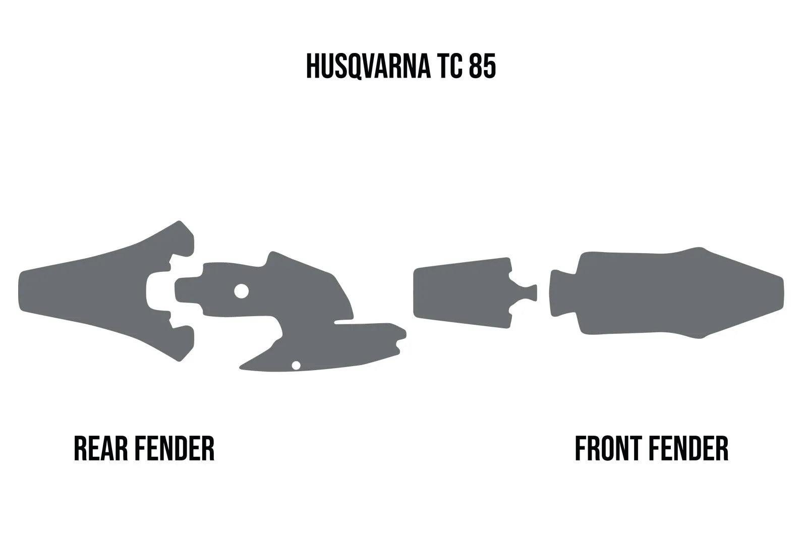 Twin Air Mud Deflector Foam for Front & Rear Fenders