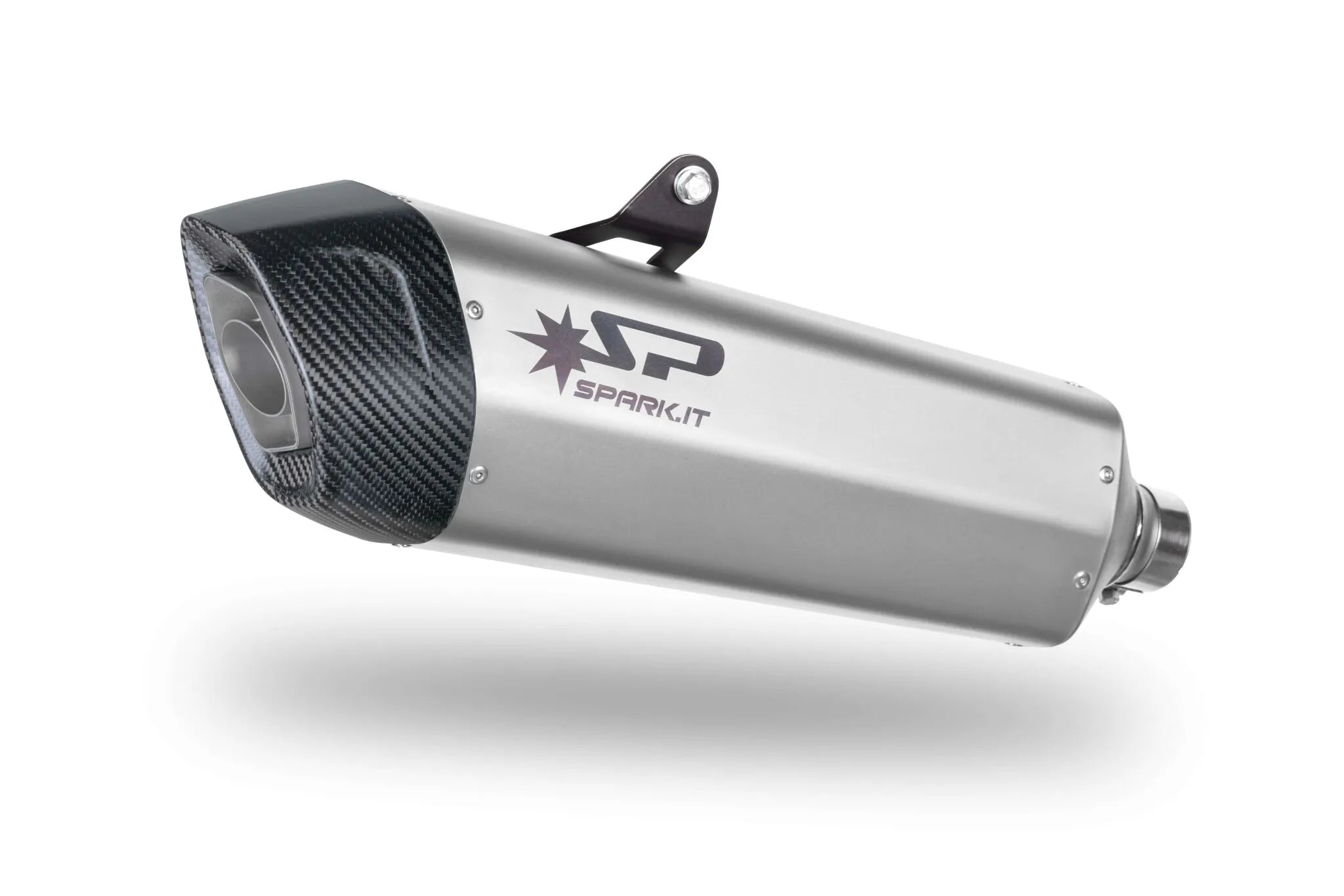 Spark Fighter Evo Slip-on Schalldämpfer mit Carbon Endkappe - ECE Straßenzulassung