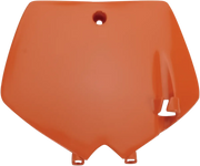 Ufo Front Number Plate - Orange Oem Replacement