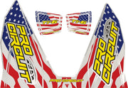 Pro Circuit Ti-6 Exhaust Decals - Muffler Replacement