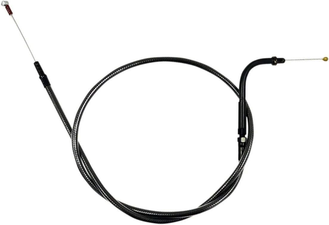 La Choppers Midnight Braided Idle Cable for Handlebars