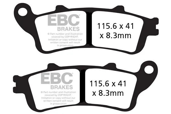 Ebc Vee Semi-Sinter Bremsbeläge - Hinten