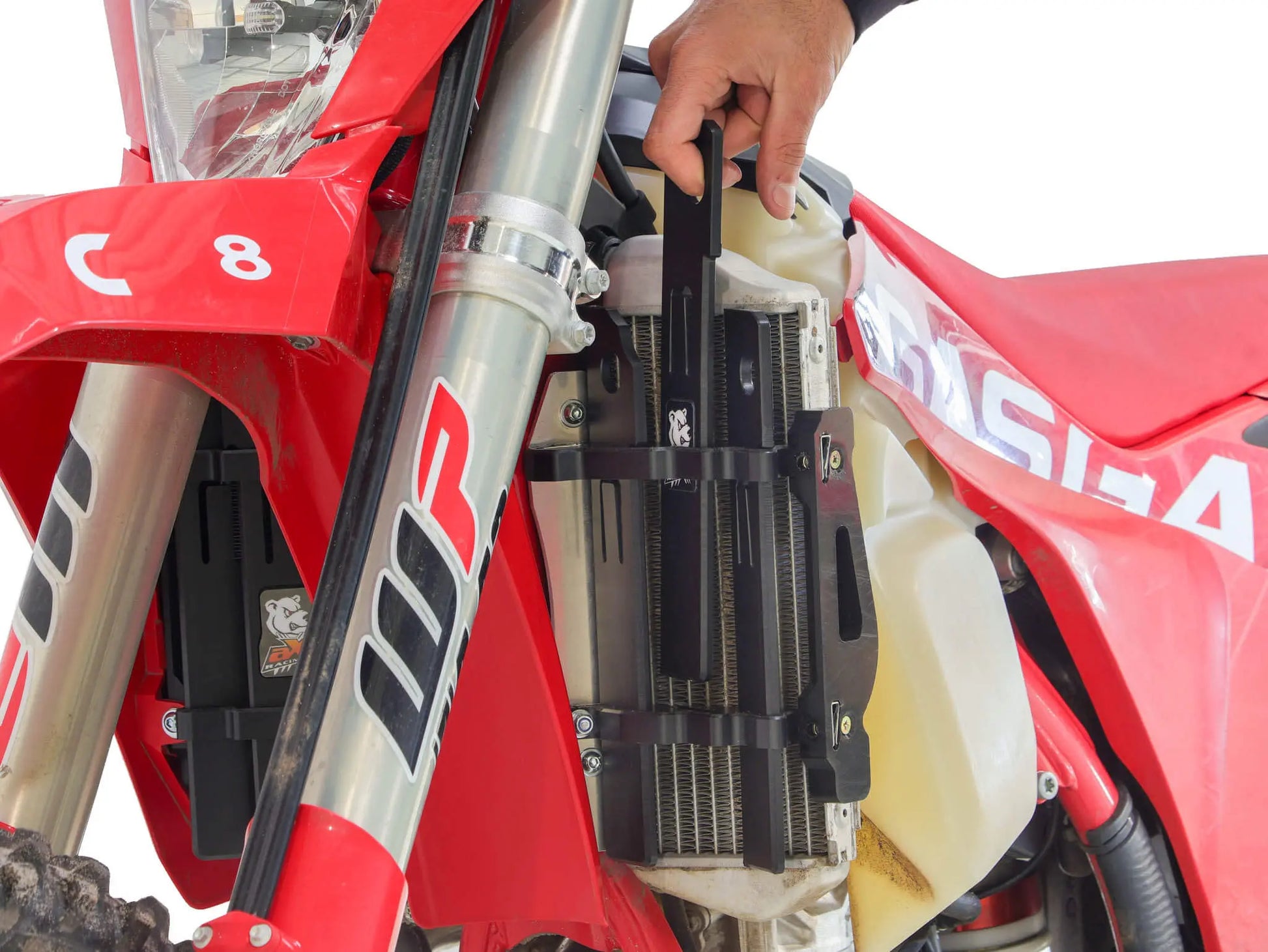 Axp Racing HDPE Radiator Braces for Radiator Protection