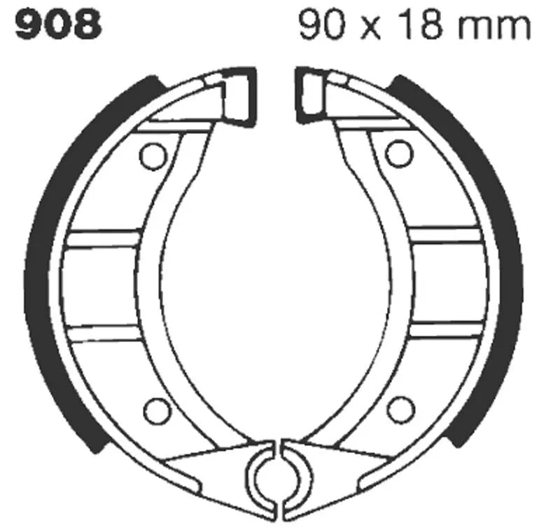 Ebc Standard Bremsbacken - Organische Basis - Vorne
