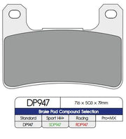 DP Brakes Standard Sintermetall Bremsbeläge - Überlegene Bremsleistung - Vorne