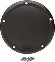 Drag Specialties Black Matte 5-Hole Derby Cover