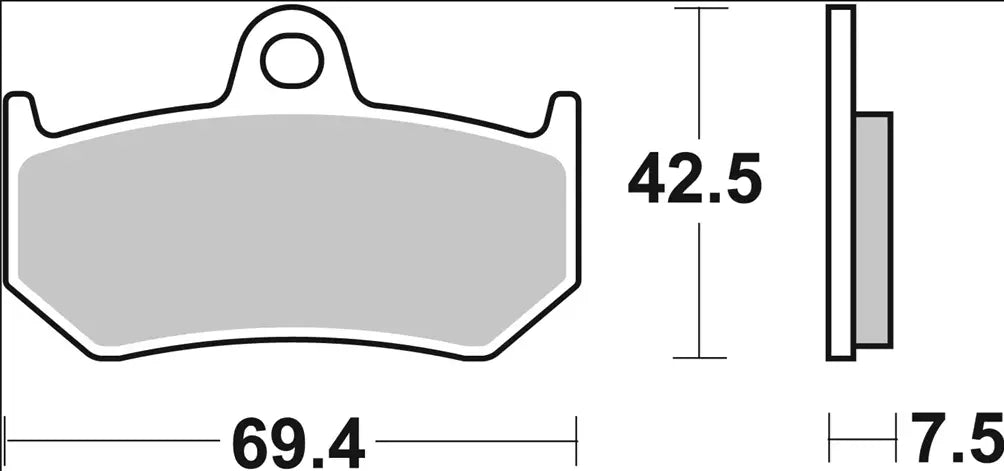 Brembo SP Sinter Rear Brake Pad