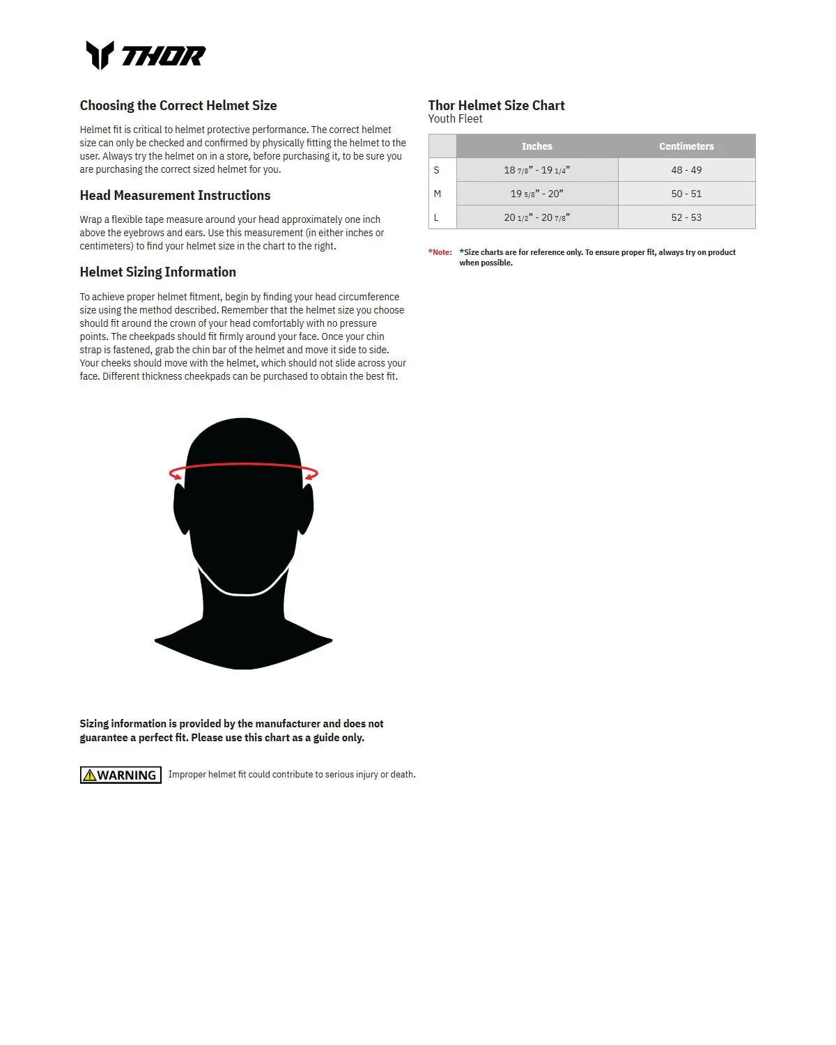 Thor Fleet Youth Blackout Gloss Helmet