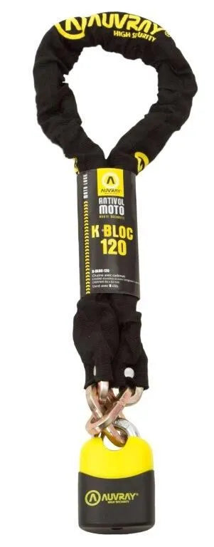 Auvray K Block 120 Chain Lock With Hardened Steel