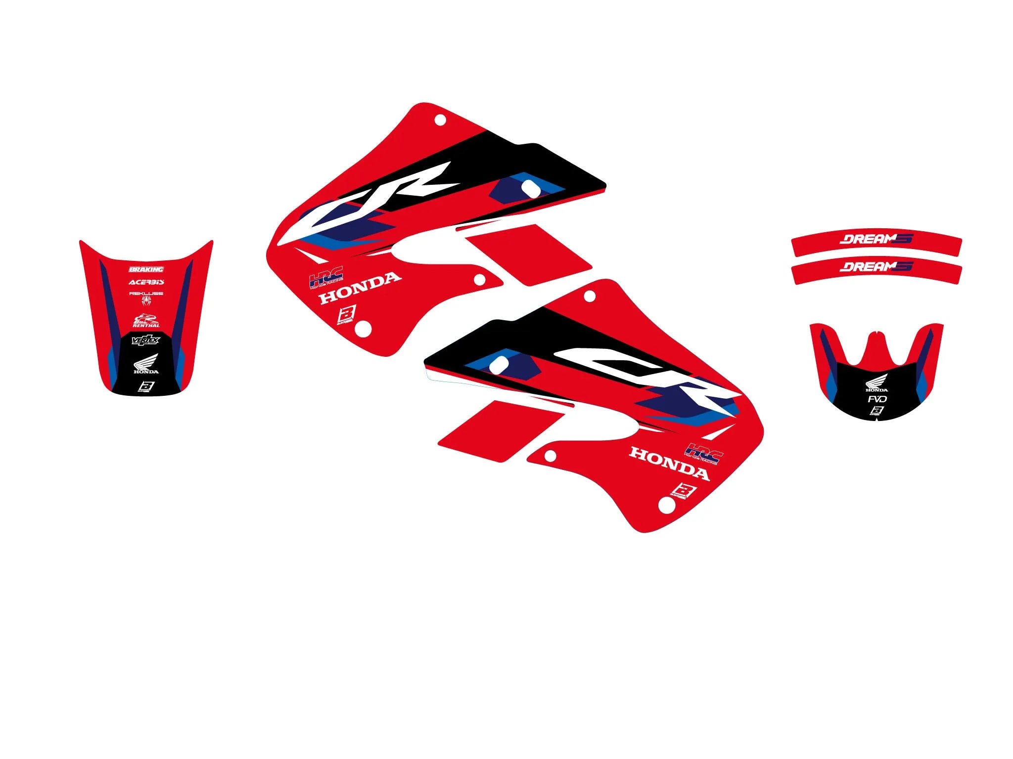 Blackbird Racing Dream 5 Graphic Kit For Honda