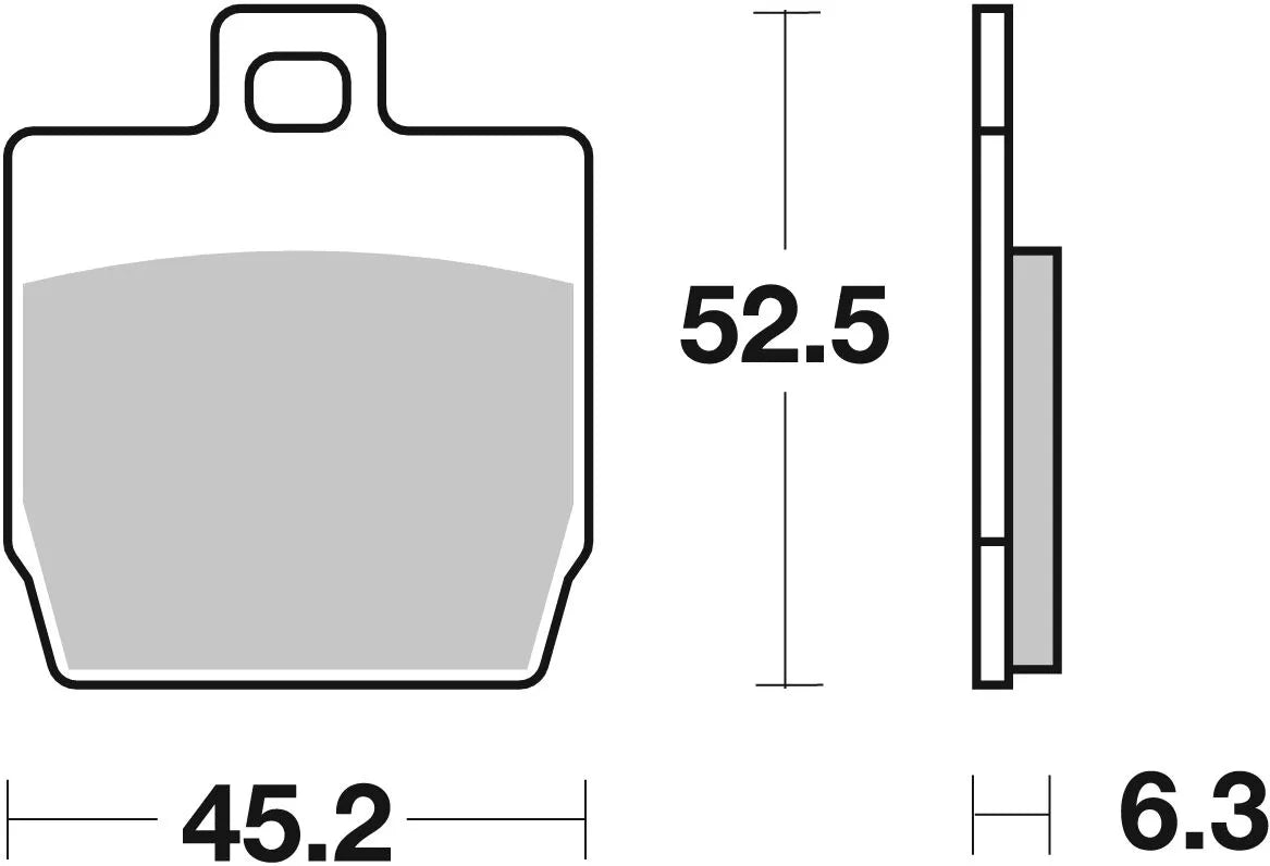 Sbs Hf Street Ceramic Organic Bremsbeläge - Vorne & Hinten