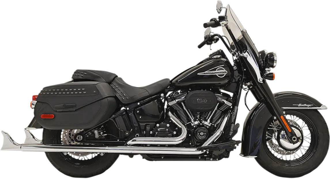 Bassani Xhaust Fishtail True Dual Auspuffanlage Chrom