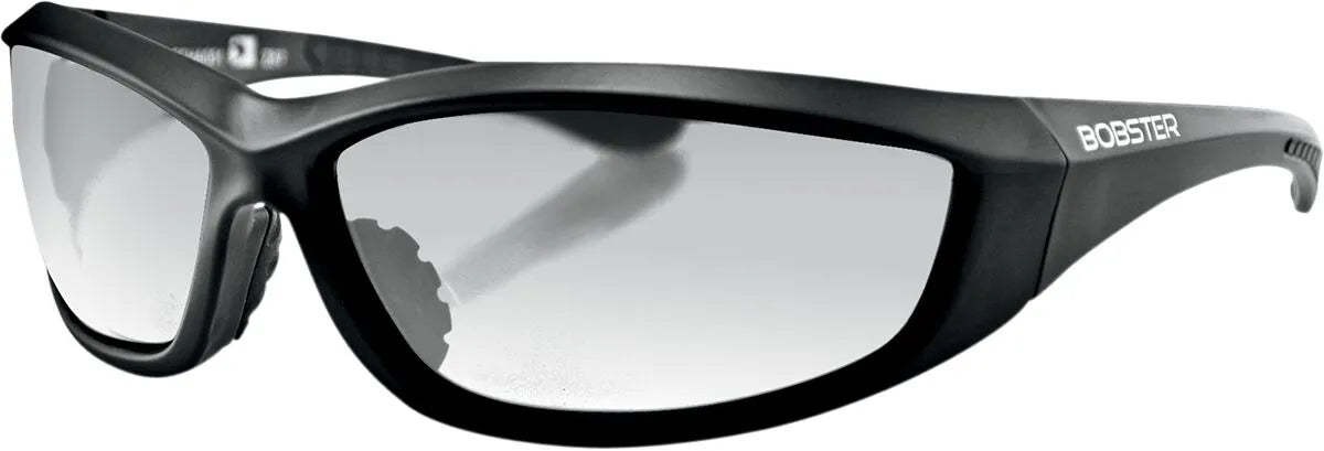 Bobster Charger Sunglasses Black with Clear Lens