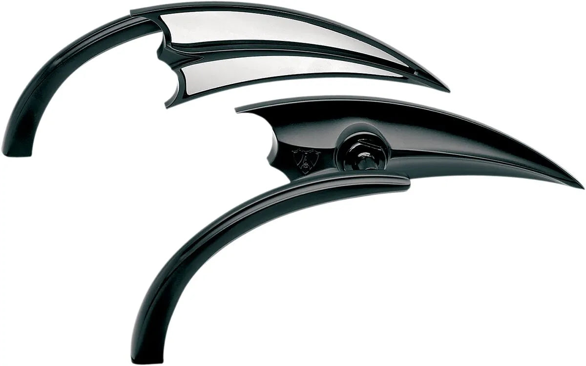 Arlen Ness Micro-mirror - Black, Compact Design