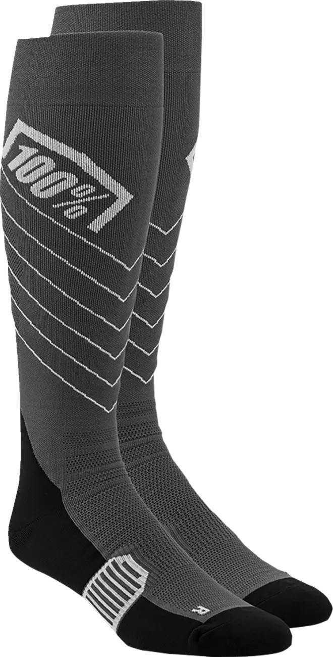 100% Hi-Side Performance Socks Gray