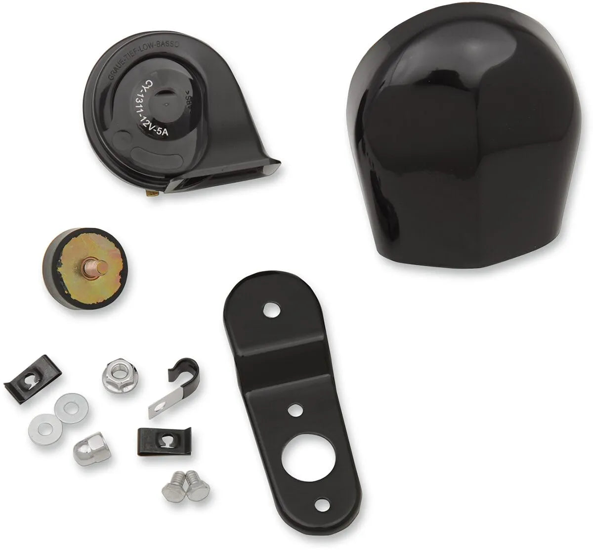 Drag Specialties Electric Horn Kit 12v 110db