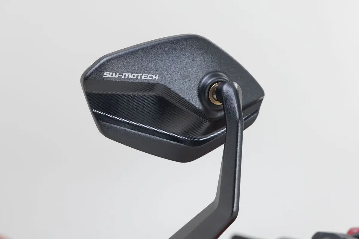 Sw-motech Bar End Mirrors - Black Aluminum