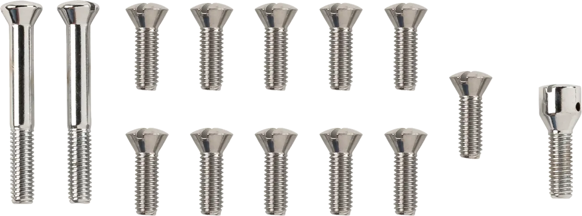 Colony Transmission Top Cover Screw Kit Chrome for HD Duo Glide