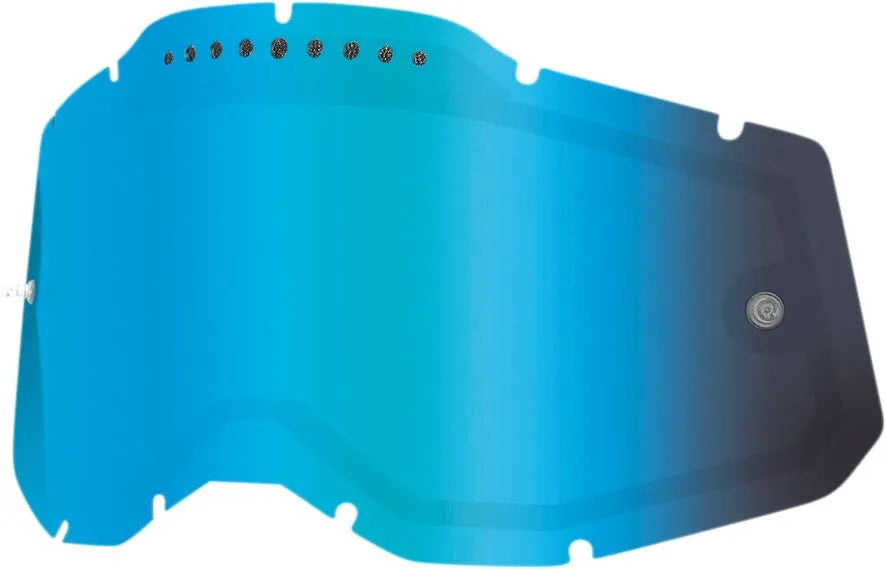 100% Accuri/Racecraft/Strata 2 Dual Pane Vented Mirror Blue Lens