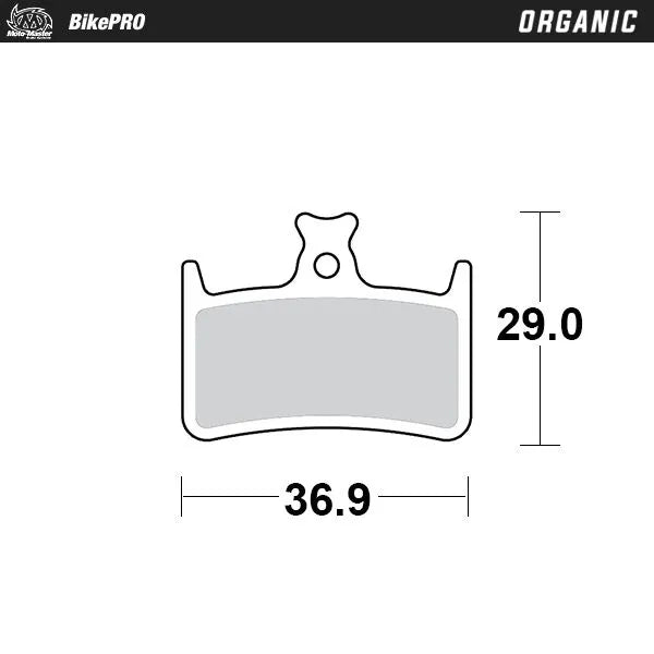 Moto-Master Organic Brake Pad for Hope RX4-SH