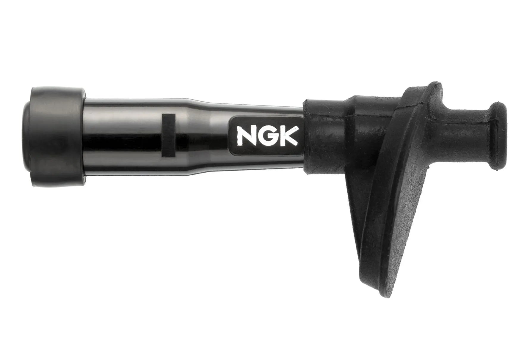 Ngk Spark Plug Cap - Straight, Black