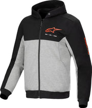 Alpinestars Chrome V2 Sport Hoodie - Black/Gray/Fluorescent Red