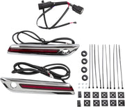 Ciro Led Saddlebag Hinge Covers - Chrome