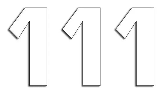 Blackbird Racing Number Plate Graphics - Two Series Numbers