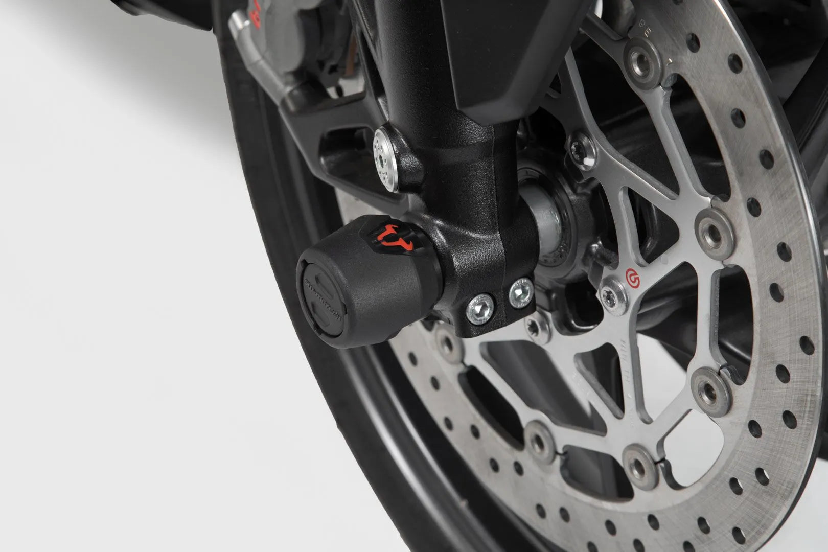 Sw-motech Front Axle Slider Set For Drive Shaft Protection