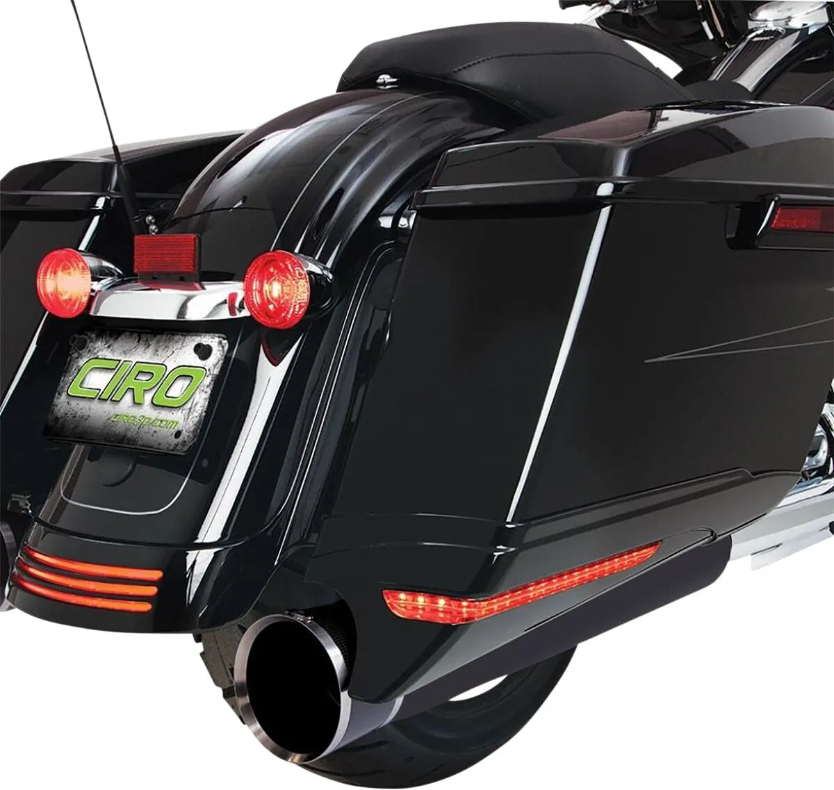 Ciro Saddlebag Extensions - Enhanced Visibility