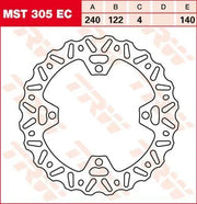 Trw Ec Cross Design Bremsscheibe - Hinten