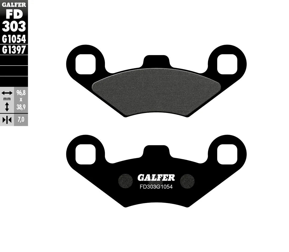 Galfer Semi-metallic Brake Pads - Oem Replacement - Front