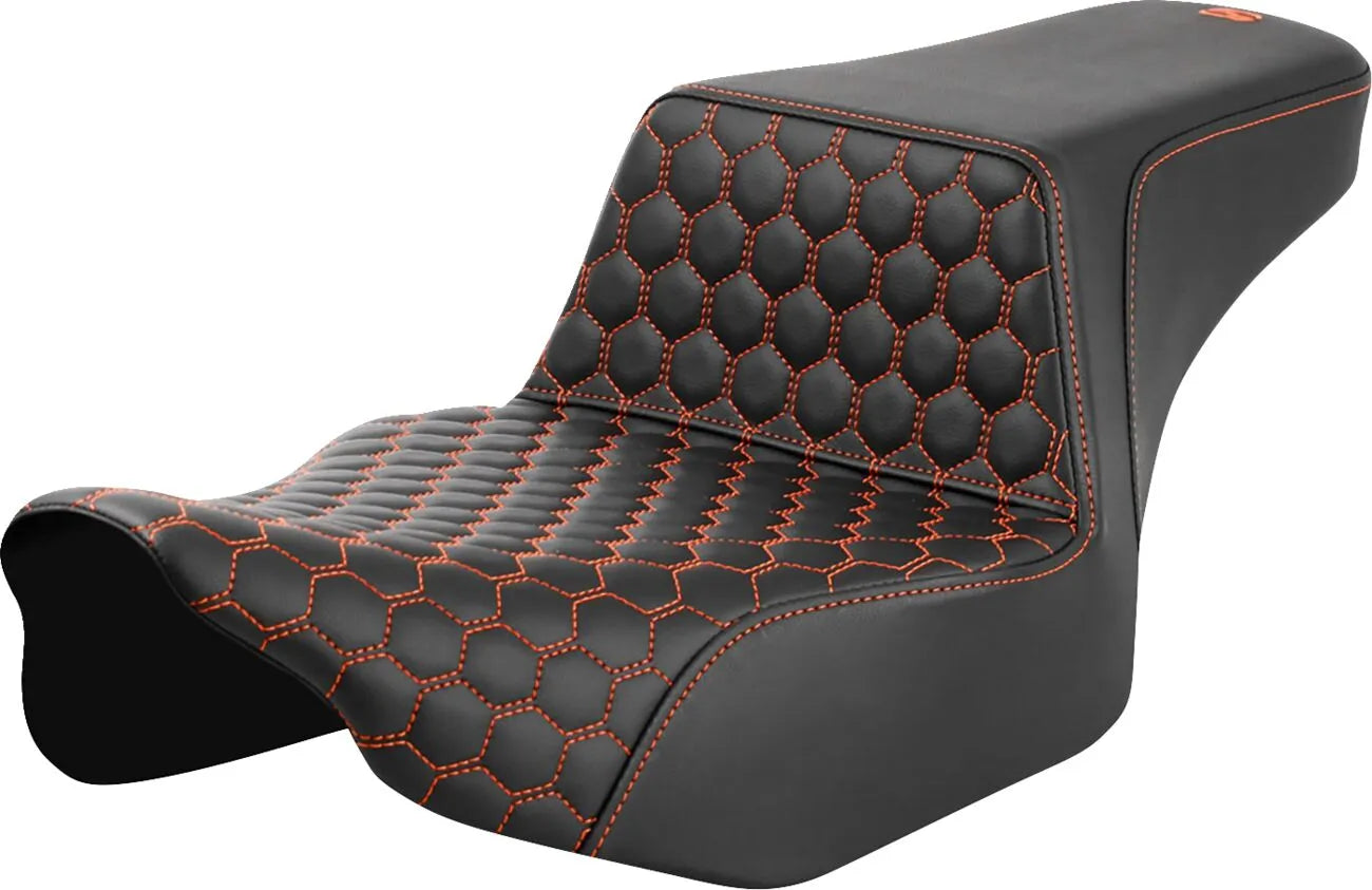 Saddlemen Honeycomb Step-up Seat - For Harley Davidson