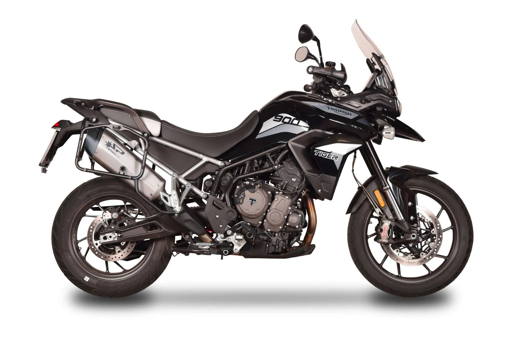 Spark Fighter Evo Slip-on Schalldämpfer mit Carbon Endkappe - ECE Straßenzulassung